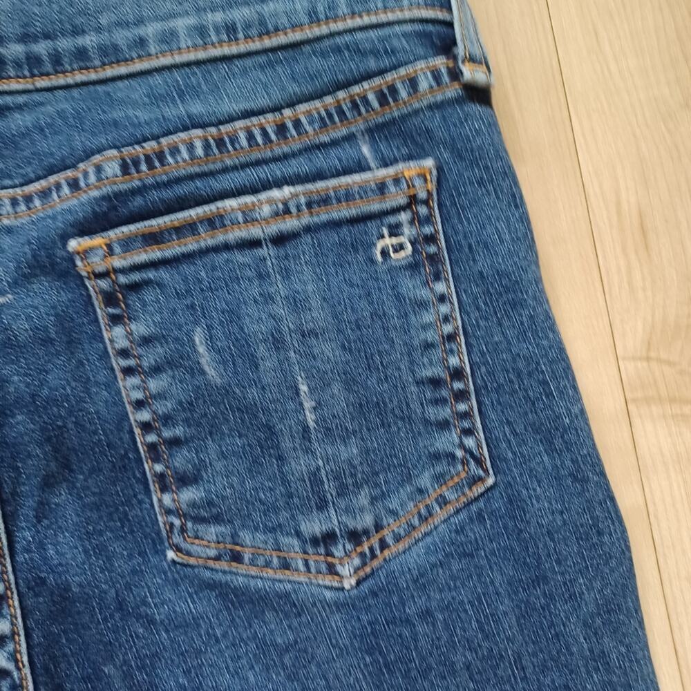 Rag & Bone The Skinny Jeans Pacifico Low Rise Destroyed 24 - Picture 8 of 8